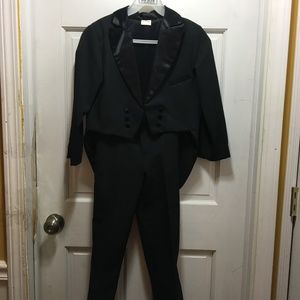 Boys Black Tuxedo with Tail  Jacket and pants